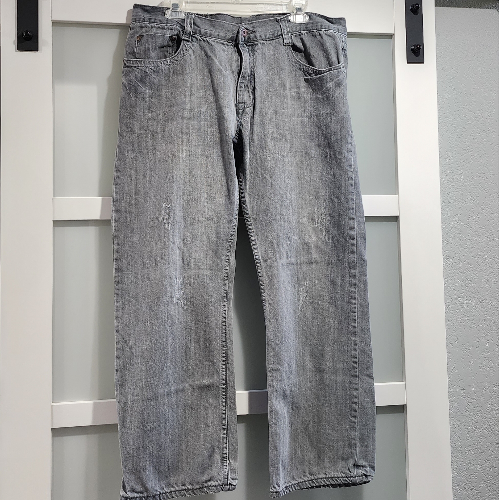 Mens Flypaper Jeans Grey 36x30